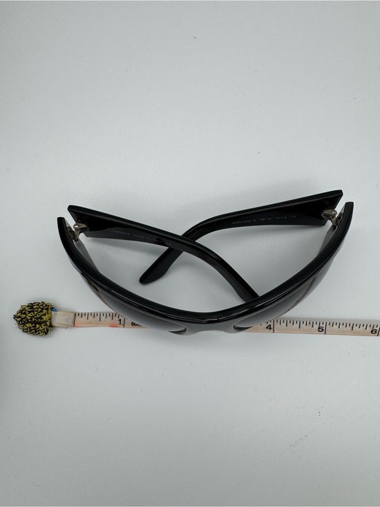 Discontinued Versace Oversized Black Shield Sunglasses Medusa Logo Full Set NOS‎ main image 11